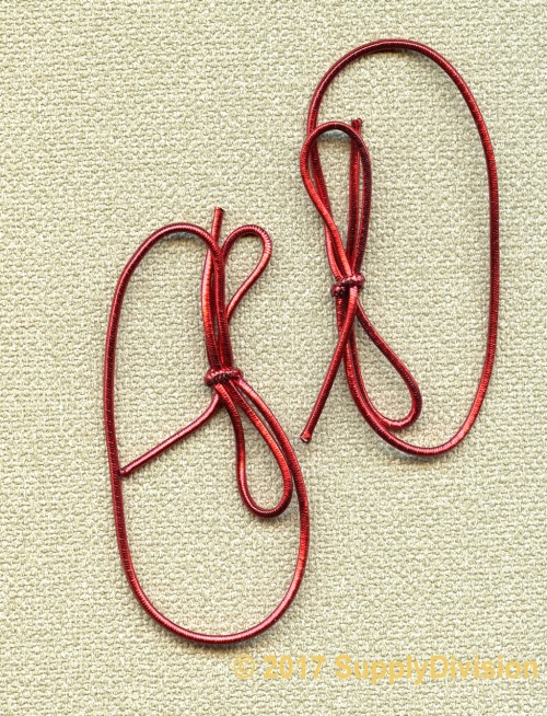 Metallic Pre-tied Bow Loop.